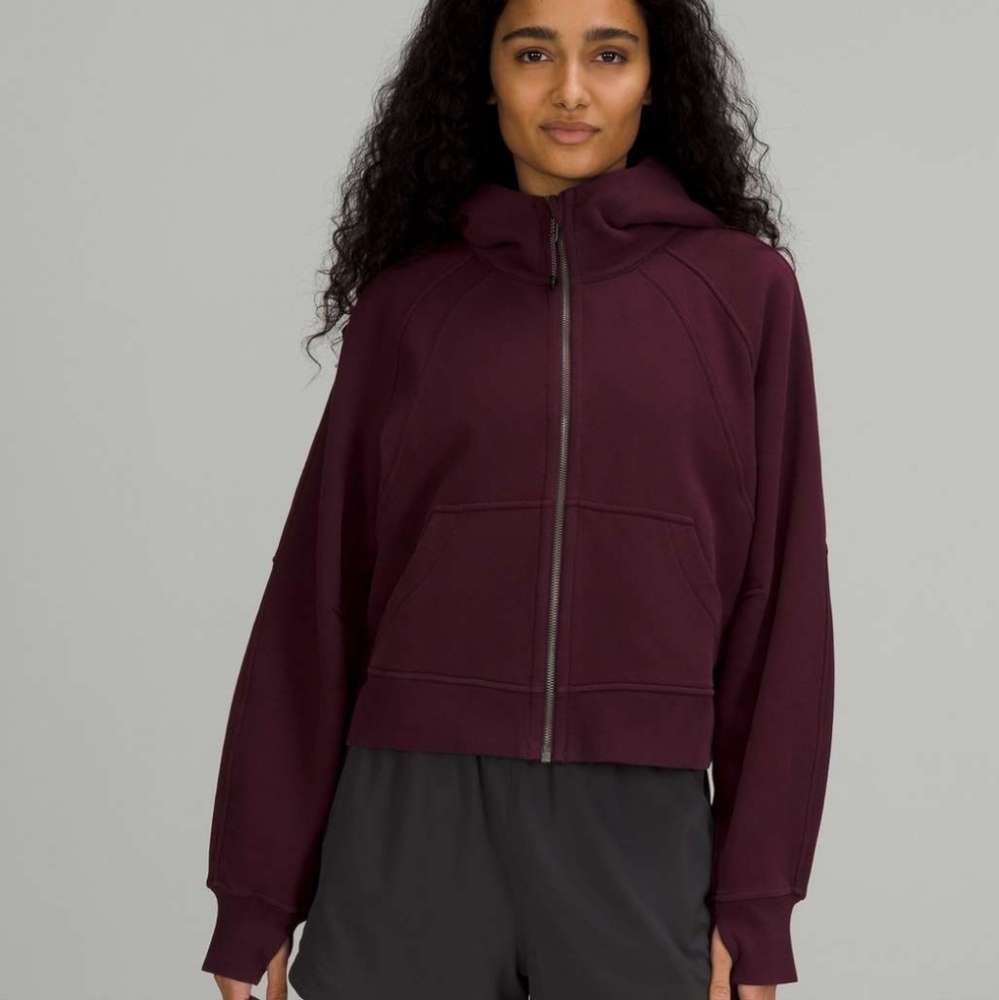 Lululemon oversized full zip scuba M/L Cassis